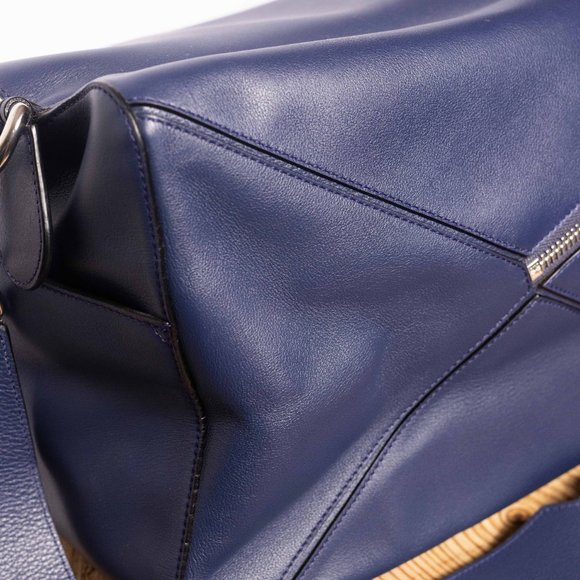 Loewe Puzzle bag Large Blue Purse in Calf Skin - Picture 15 of 16